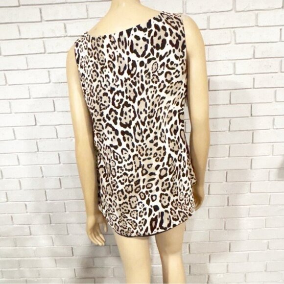Chico’s Reversible Leopard-Mixed Print Tank - Size Medium - Picture 2 of 12